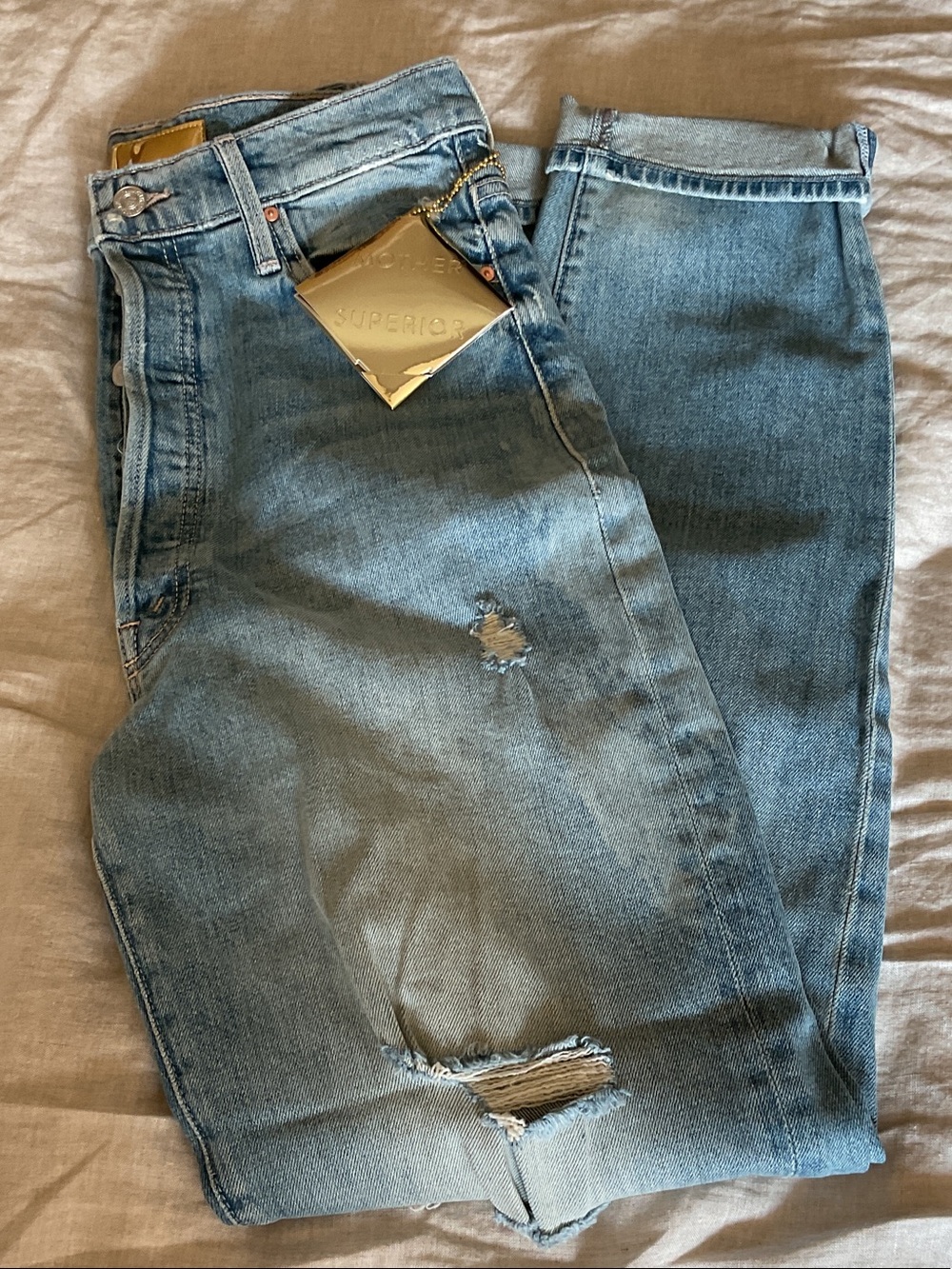 MOTHER Superior size 30 Tune Up Hover Cuff Jeans